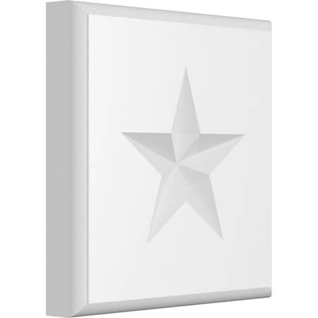 Standard Sedgwick Star Rosette With Rounded Edge, 5W X 5H X 3/4P